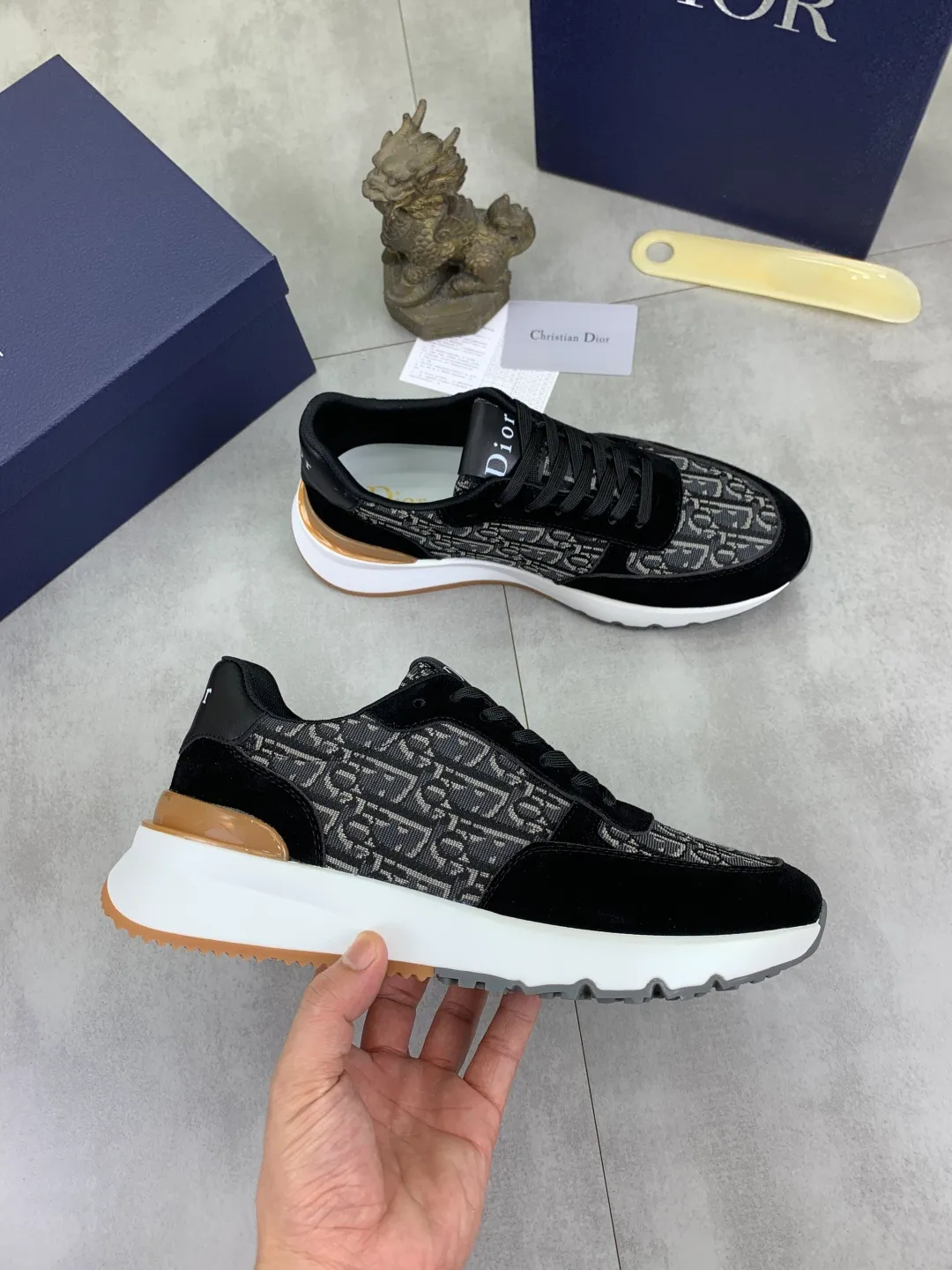 Men's Men's Shoes💰P440💰[New Style]🆘[Dior] 2025 Dior Original Lace-up Low-top Men's Shoes Classic casual shoes 🔥This model is the official classic model with high quality and made by famous original designers. It is made of high-quality cowhide with original materials➕comfortable and breathable mesh lining➕pigskin insole. The perfect last shape and generous and fashionable design have attracted many consumers and are suitable for drivers to drive🚗. What you want is the best quality in the market. Color: 4️⃣Color Code number: 38--44 (45 customized)